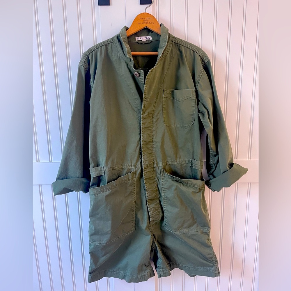 Alex Mill Short Jumpsuit Army Green